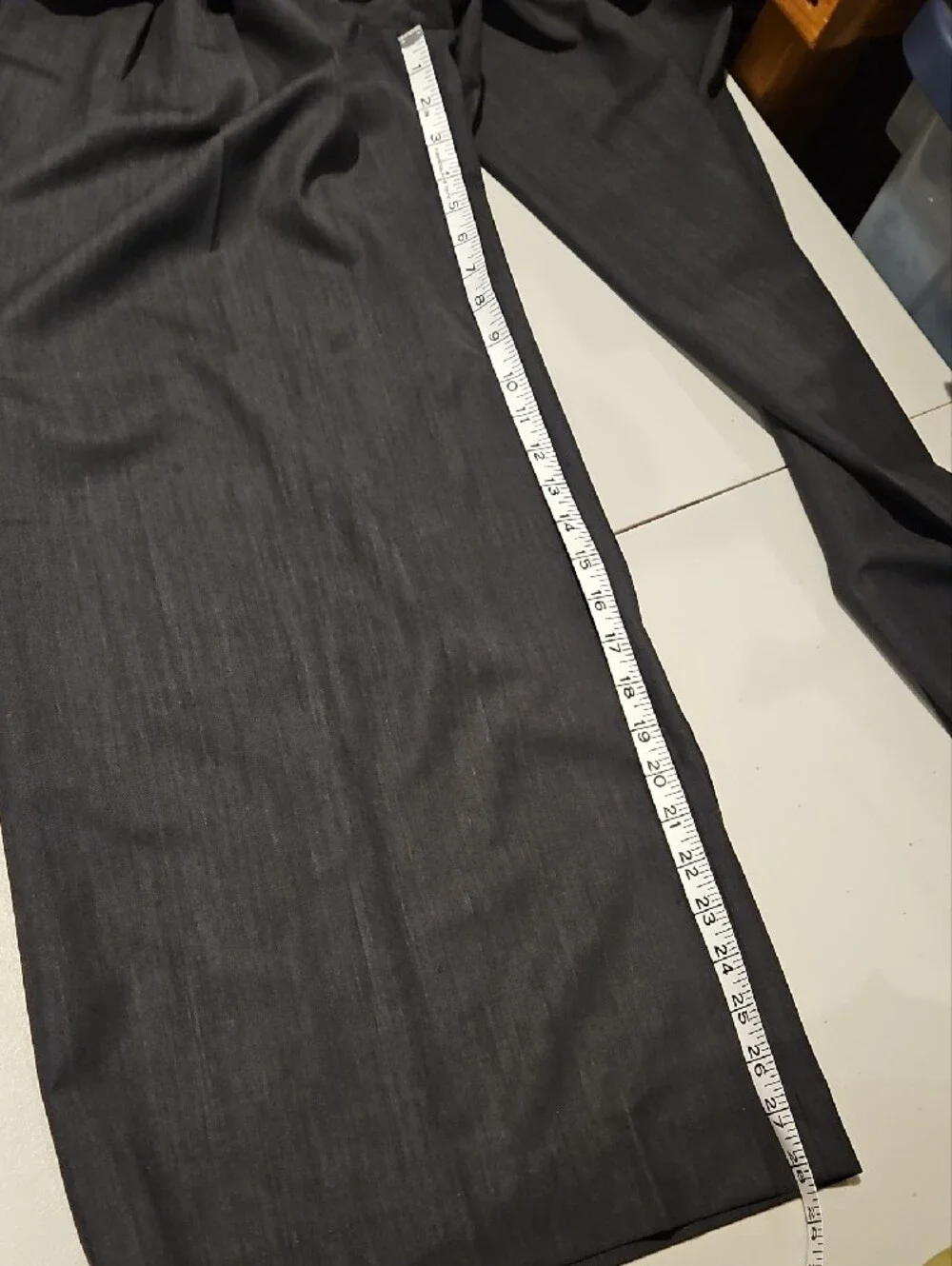 Wool Blend All Business Menswear Style Wide Leg Pant 0117 - Picture 10 of 12